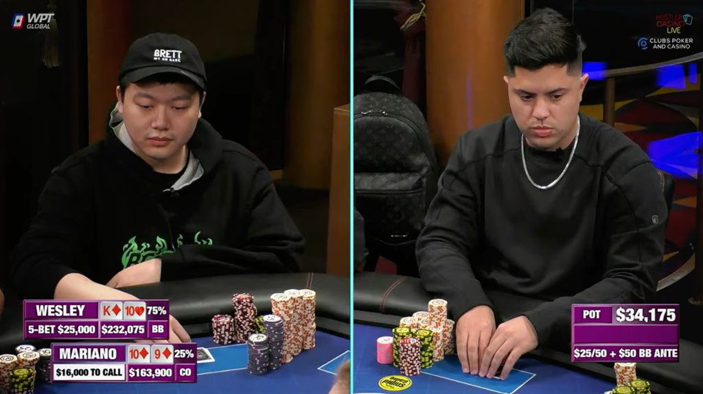 Wesley, Mariano, poker, hustler casino live