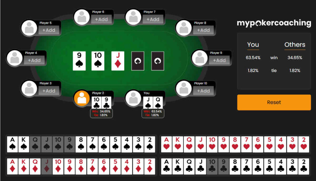 poker outs and odds